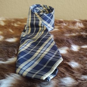 Men's Haggar blue and yellow necktie